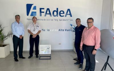 Elizeu Alcântara, COO da IAS, em visita à Fabrica Argentina de Aviones Brig. San Martin SA